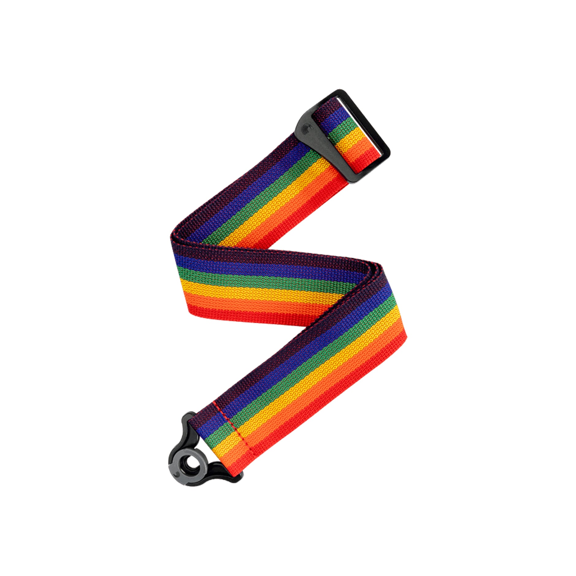 D'Addario - PWSAL411 Auto Lock Strap 50mm Polypropylene Rainbow - Musik Utan Gränser 
