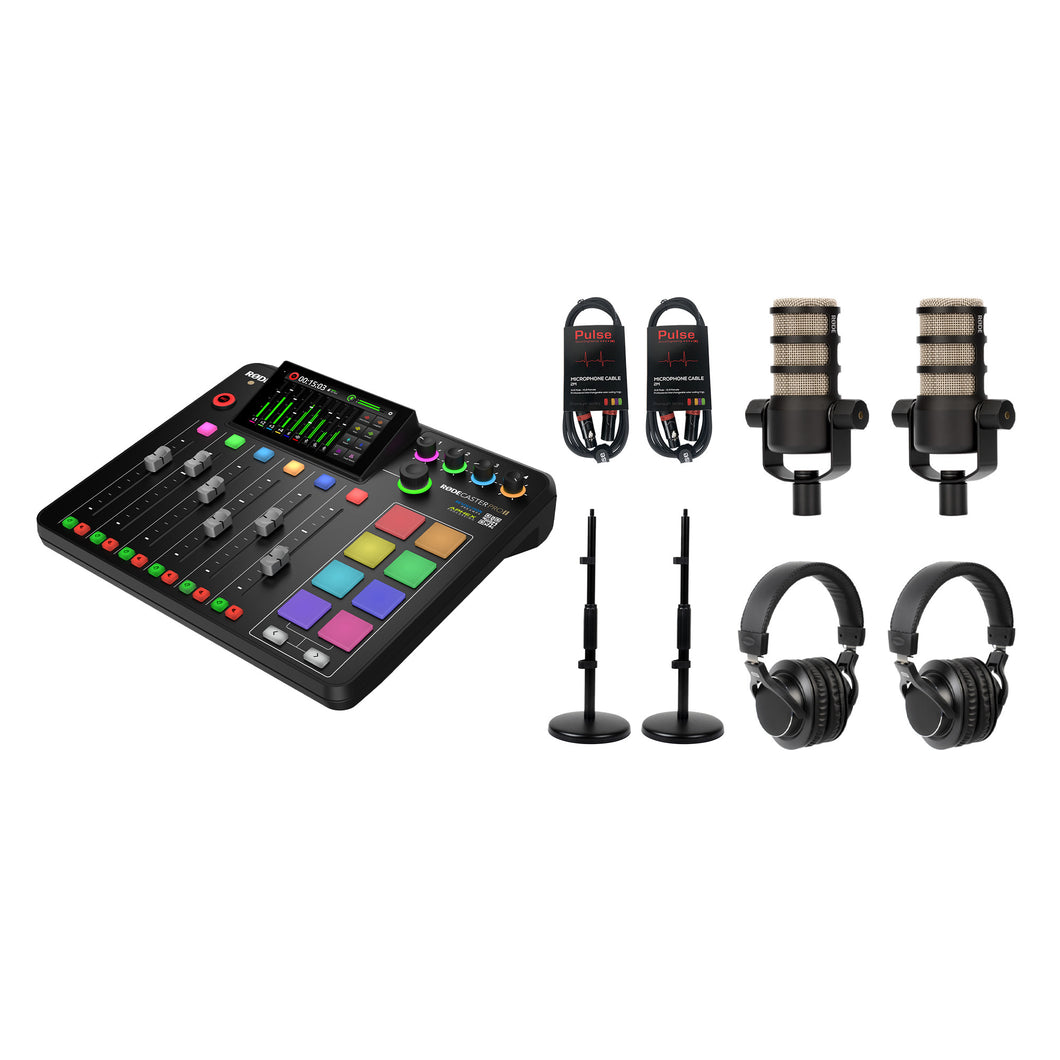 RødeCaster Pro II Podcasting Bundle 2