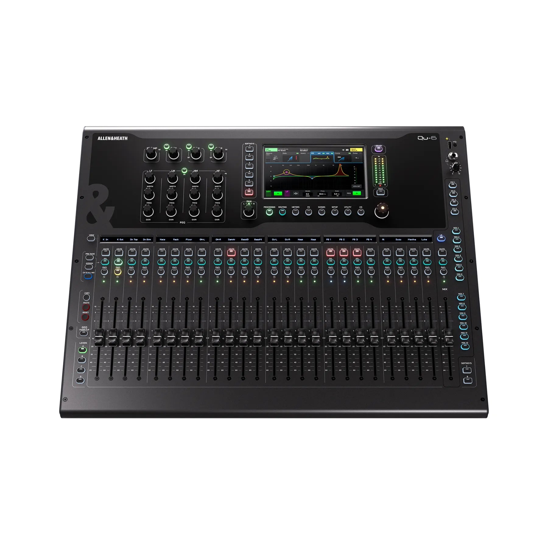 QU-6 Digital Mixer 24 Mic/Line 16+2 Out