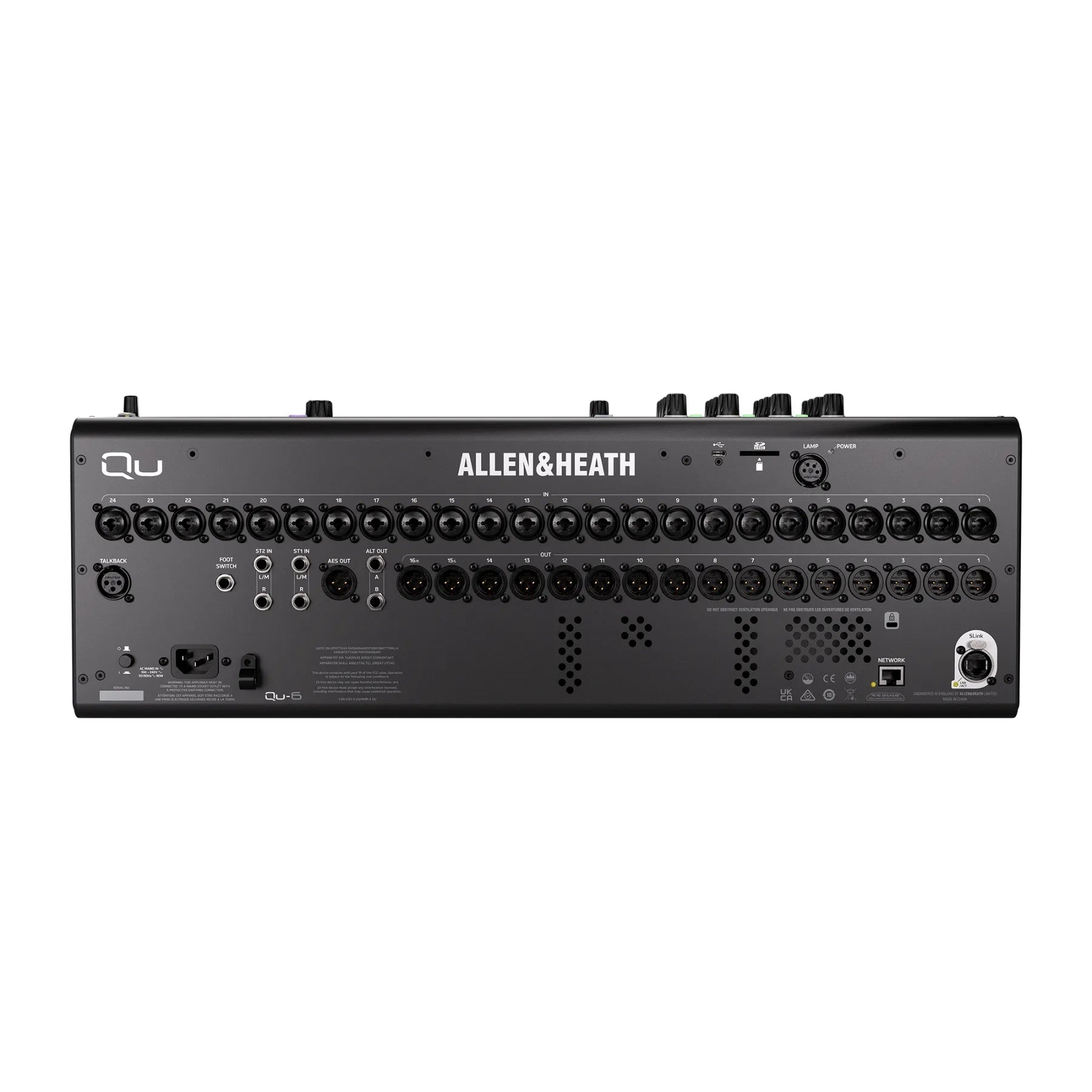 QU-6 Digital Mixer 24 Mic/Line 16+2 Out