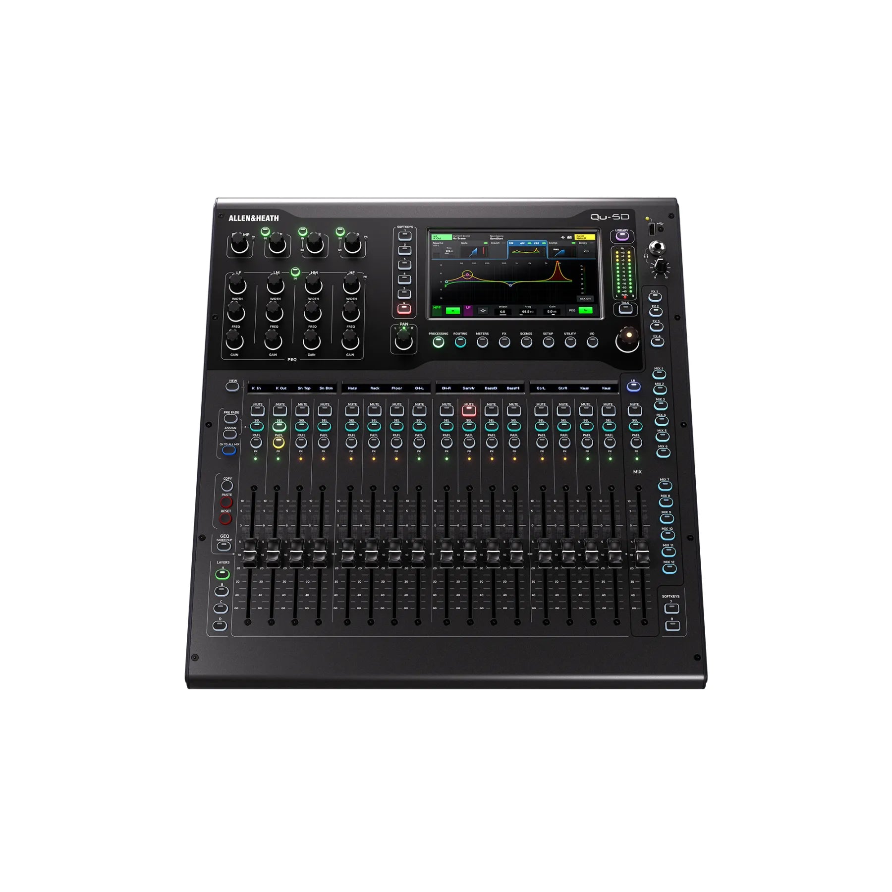 QU-5  Digital Dante MIxer 24 Mic/Line 16+2 Out