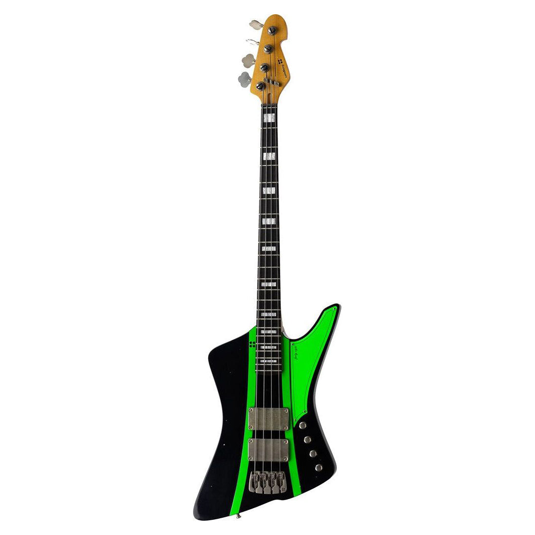 48 Black Neon Green Stripes Soft Age