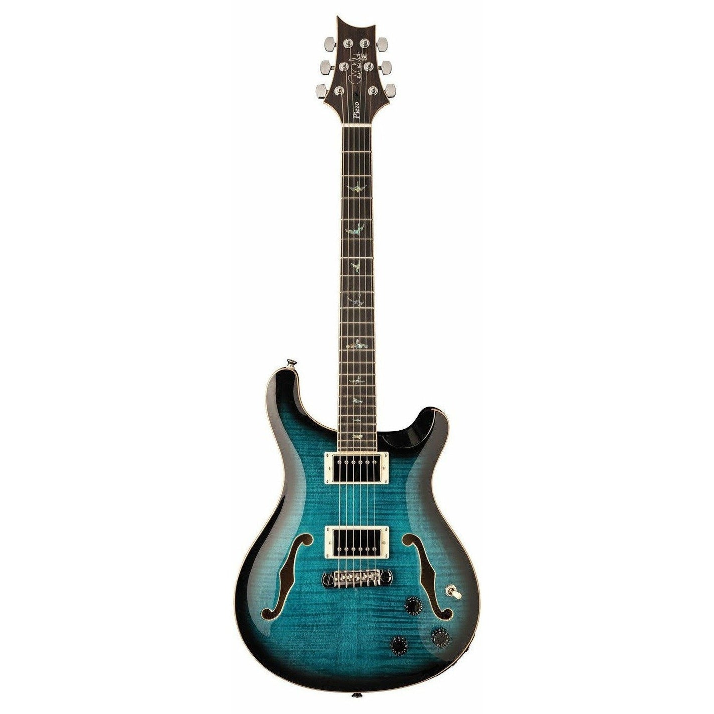 SEE Hollowbody-II Piezo Peacock Blue Burst