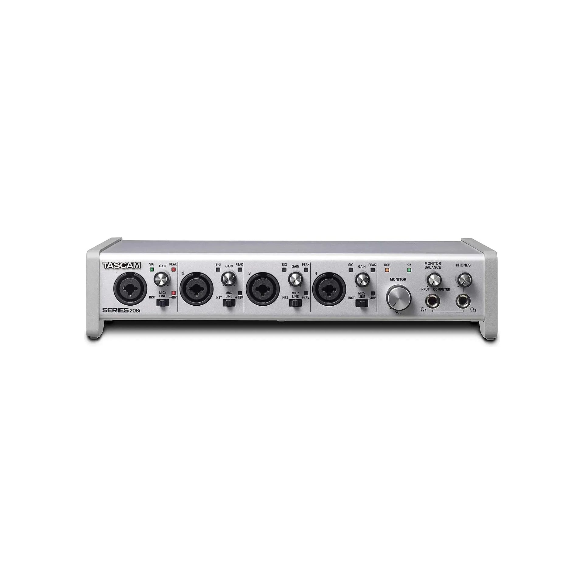 Tascam - Series 208i USB Audio-MIDI Interface Med DSP Mixer - Musik Utan Gränser 