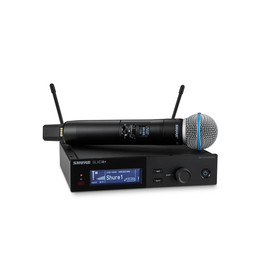 Shure SLXD24+ Handheld System BETA58A S50
