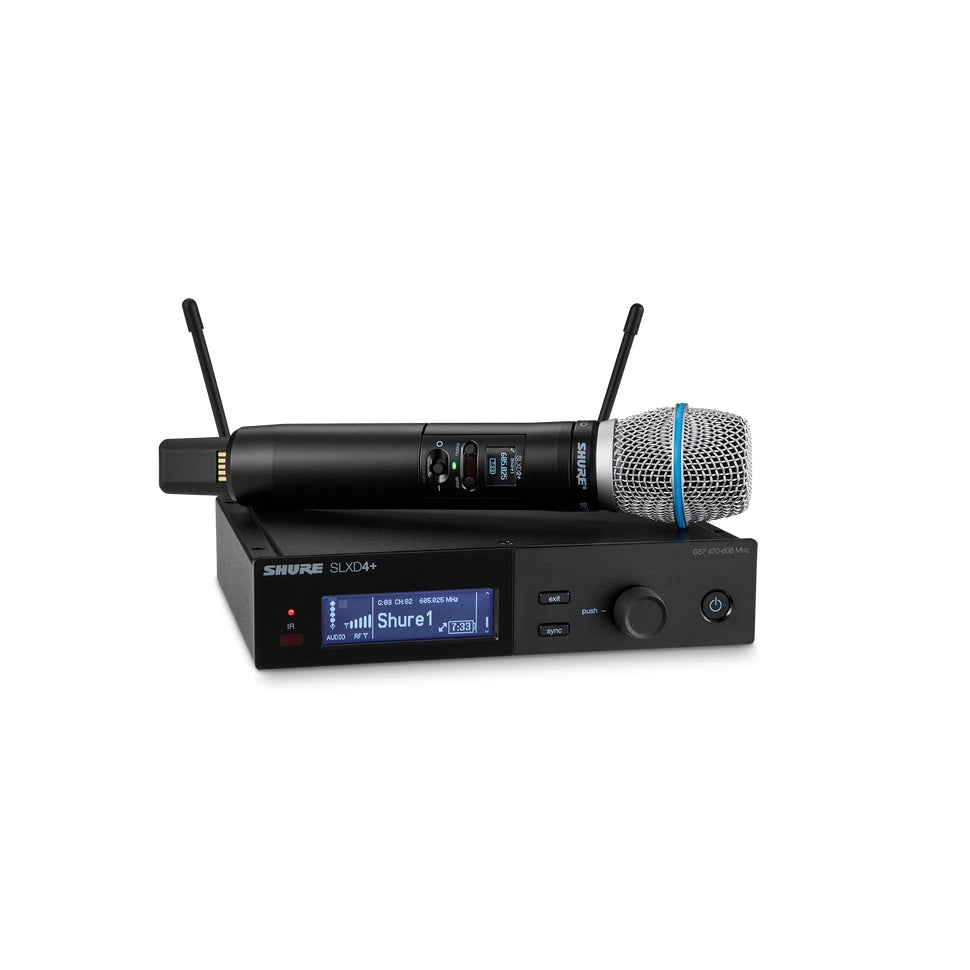 Shure SLXD24+ Handheld System BETA87A G65