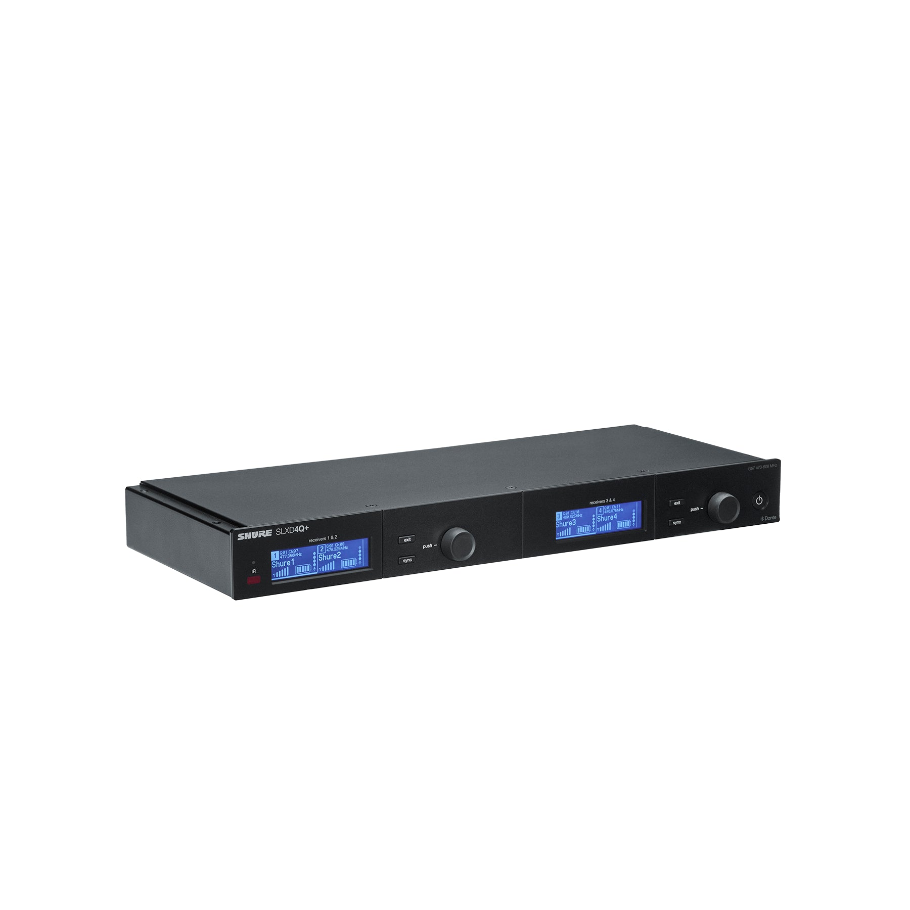 Shure - SLXD Quad Receiver Dante 470–606MHz - Musik Utan Gränser 