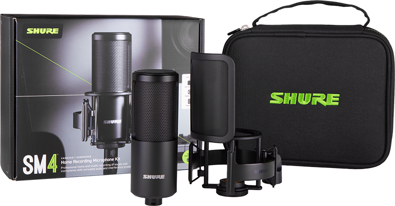 SM4 MIC, Kit med shockmount/popkiller/väska