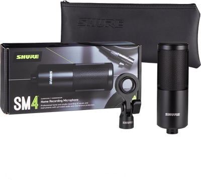 SM4 MIC,  svart med fast hållare.
