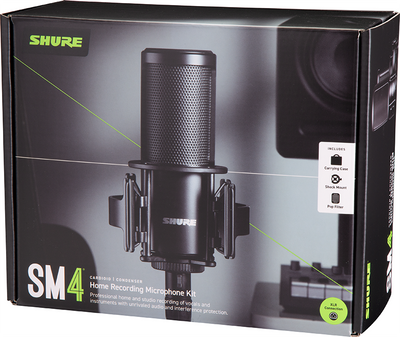 SM4 MIC, Kit med shockmount/popkiller/väska
