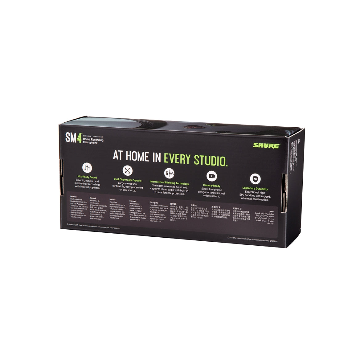Shure SM4 Mic kit svart med fast hållare – bild 3