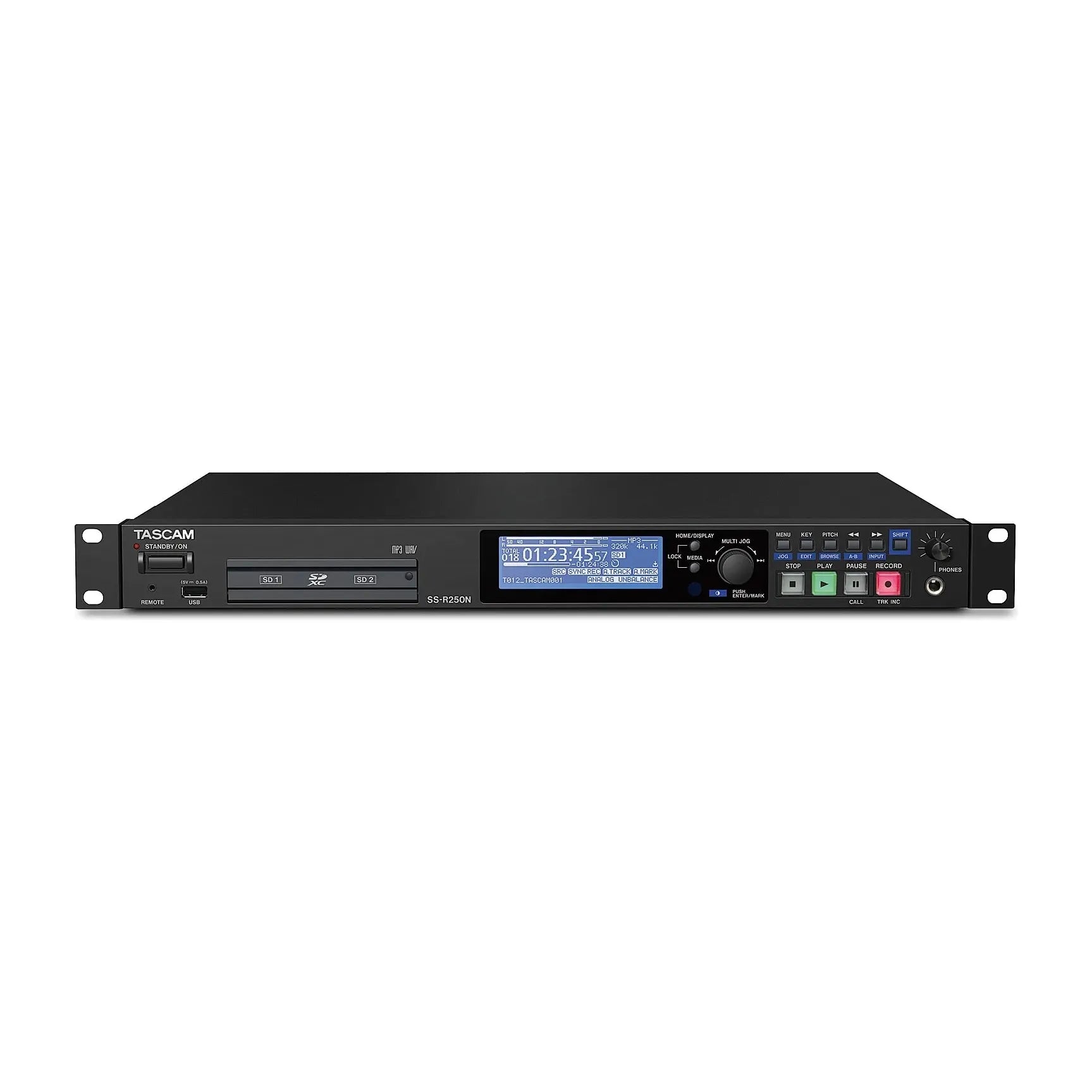 Tascam - SS-R250N Networkable Audio Recorder USB SD-SDHC-SDXC - Musik Utan Gränser 