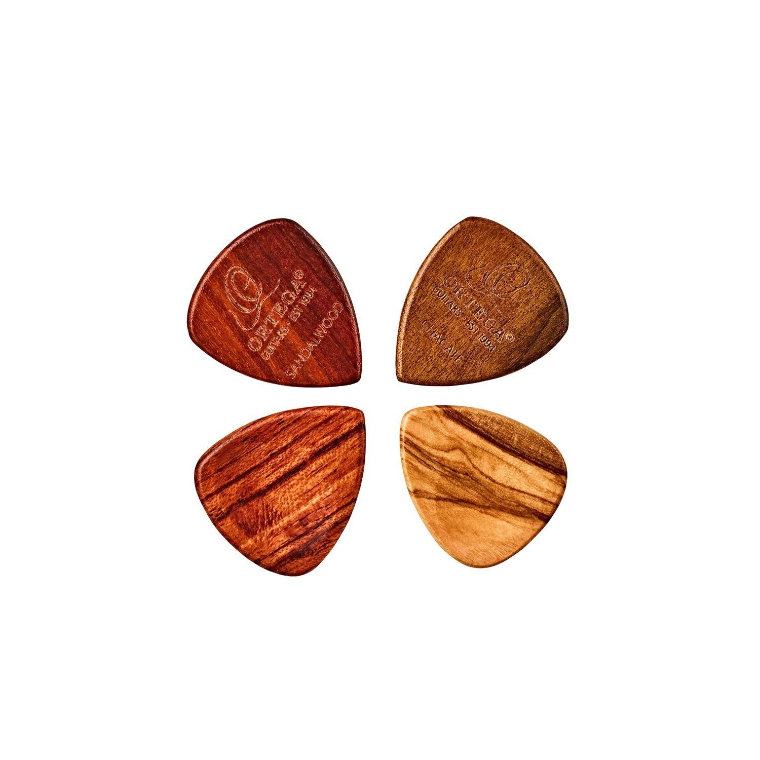OGPW-MIX4 Mixade plektrum i trä 2.5mm 4-pack