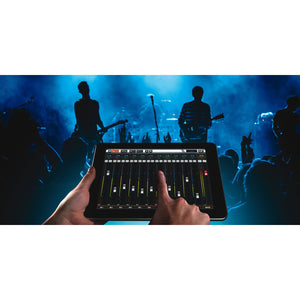 Ui16 Digital fjärrstyrd mixer, 8 mic/line, 2/4 bus, USB playback/record