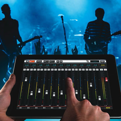 Ui16 Digital remote-controlled mixer, 8 mic/line, 2/4 bus, USB playback/record