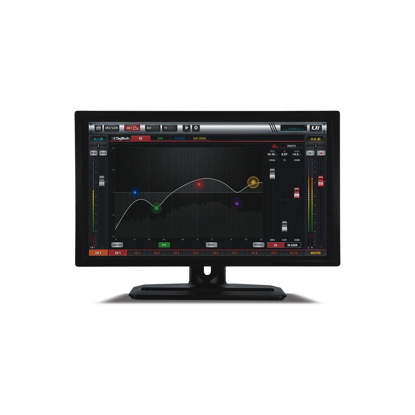 Soundcraft - Ui12 Digital fjärrstyrd mixer, 4 mic/line, 2/2 bus, USB playback - Musik Utan Gränser 