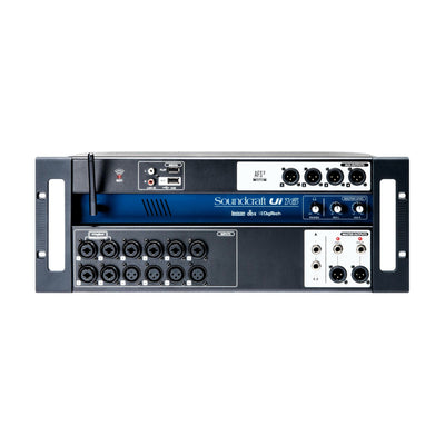 Ui16 Digital remote-controlled mixer, 8 mic/line, 2/4 bus, USB playback/record