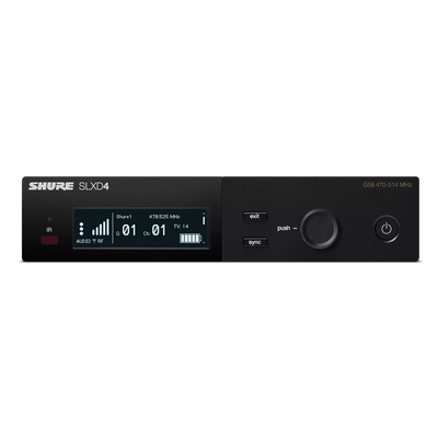 SLXD14E med Duraplex headmic svart/omni 823-865MHz