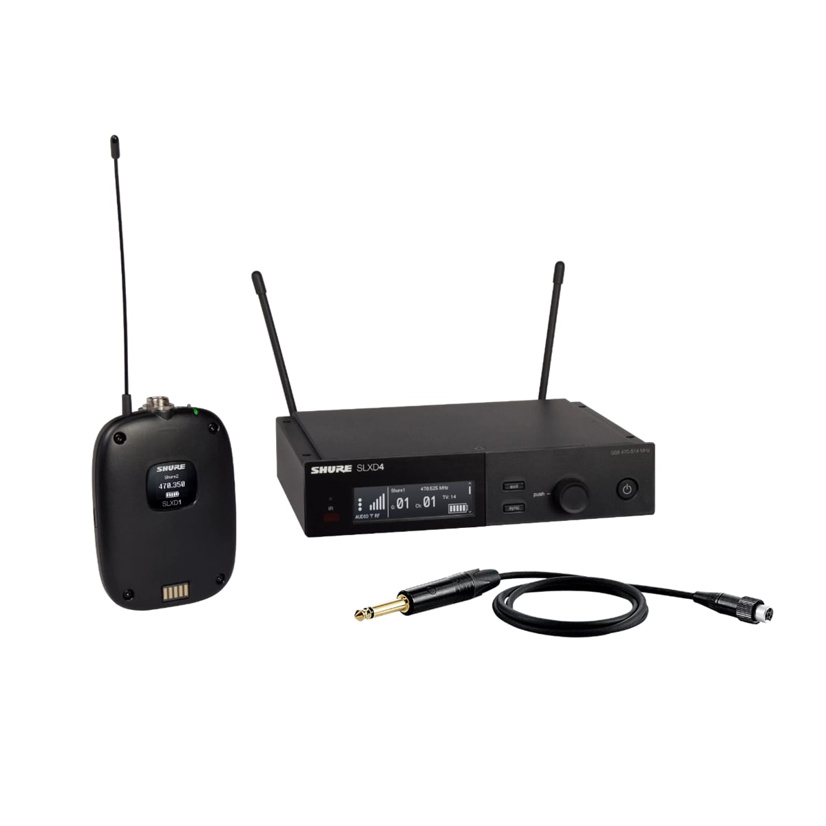 SLXD14E Bodypack Frekvensområden 823-865MHz