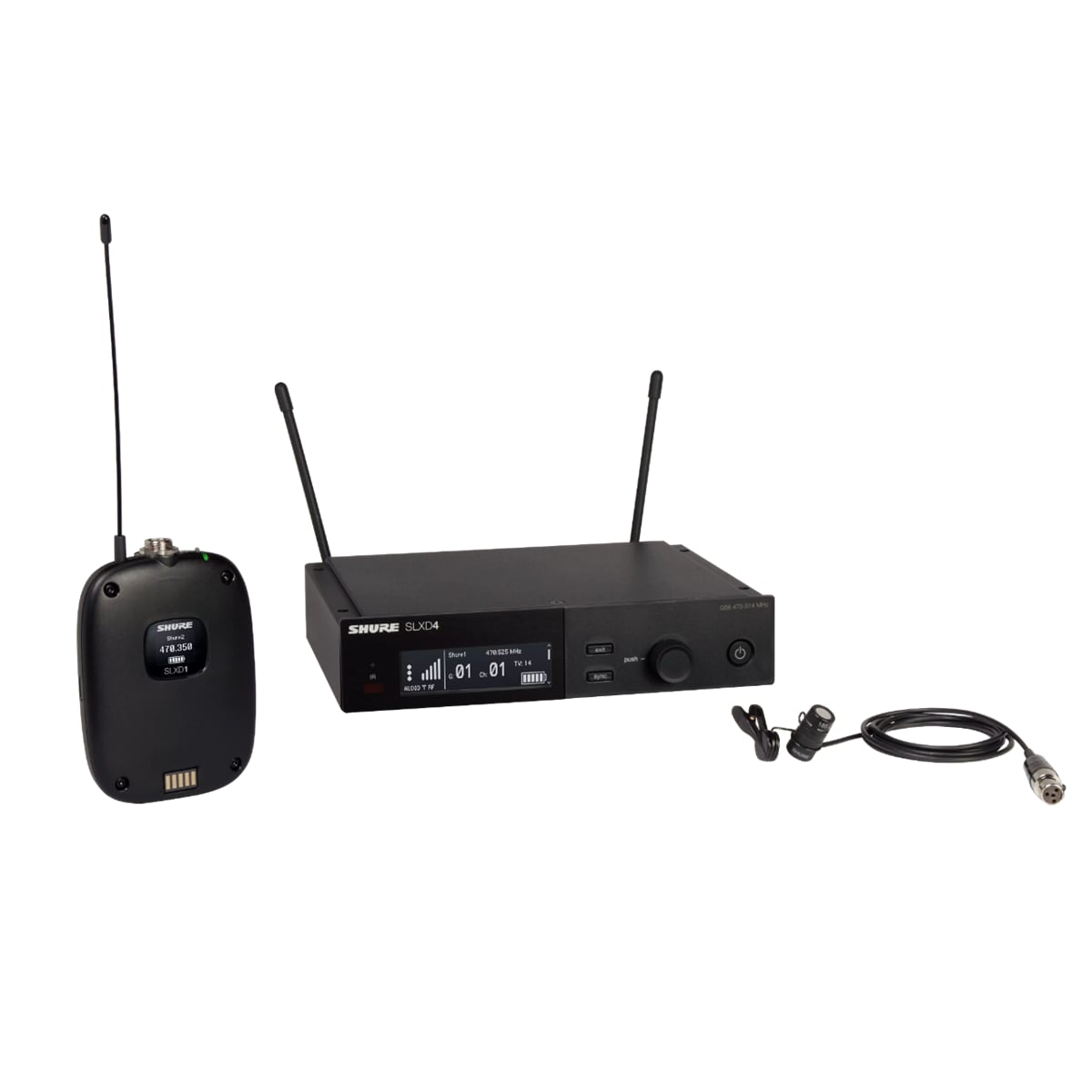SLXD14E med WL183 myggmikrofon Omni 518-562MHz