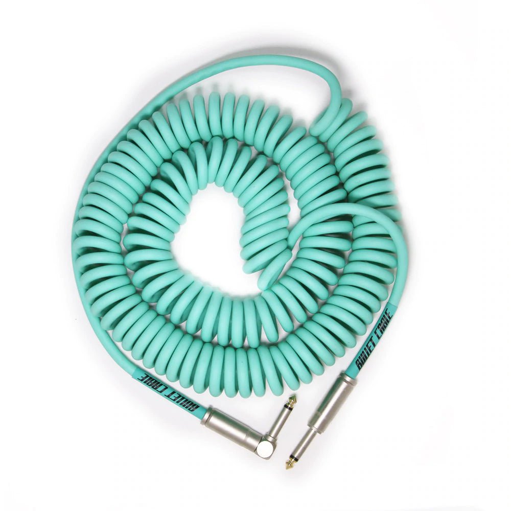 Bullet Cables - 30' Coil Cable Seafoam str/ang - Musik Utan Gränser 