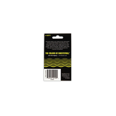 Ernie Ball - 4603 Strap Blocks Svarta & Röda 4-pack - Musik Utan Gränser 
