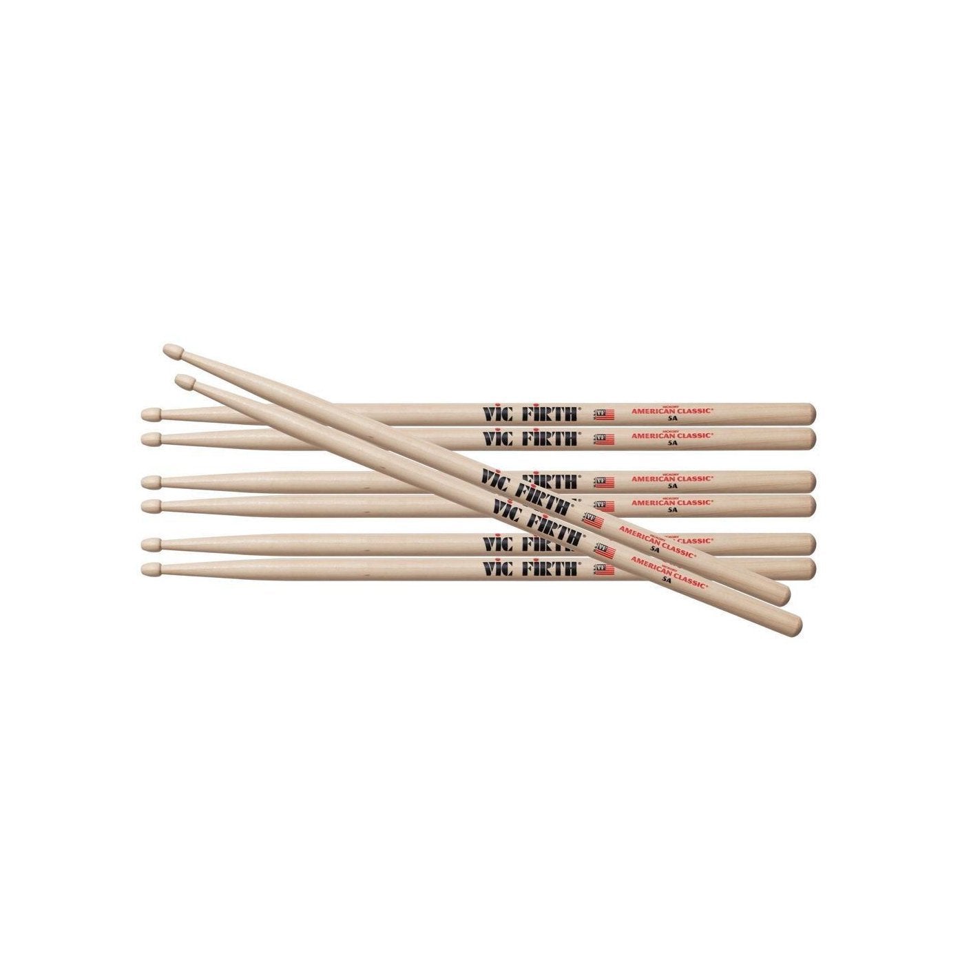 Vic Firth - 5A Hickory Value Pack - Musik Utan Gränser 