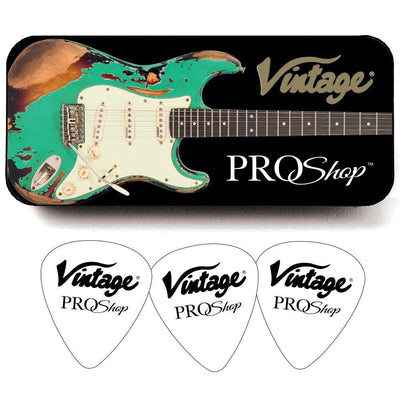Vintage - V6 ProShop Unique Ventura Green/Tobacco Burst - Musik Utan Gränser 