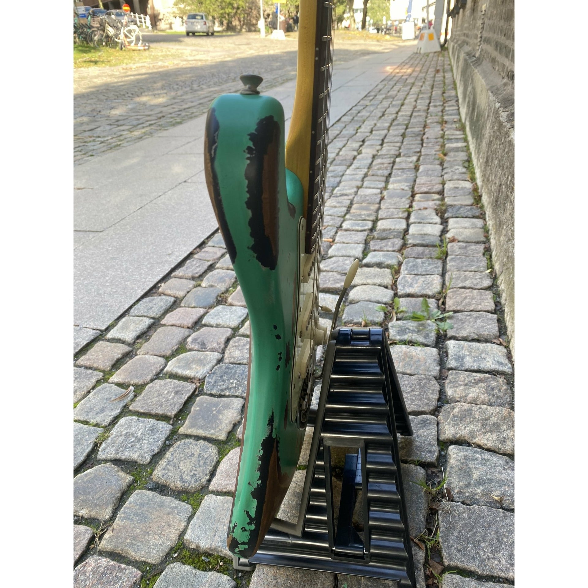 Vintage - V6 ProShop Unique Ventura Green/Tobacco Burst - Musik Utan Gränser 