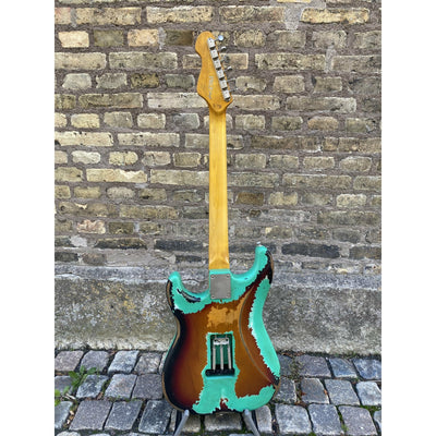Vintage - V6 ProShop Unique Ventura Green/Tobacco Burst - Musik Utan Gränser 