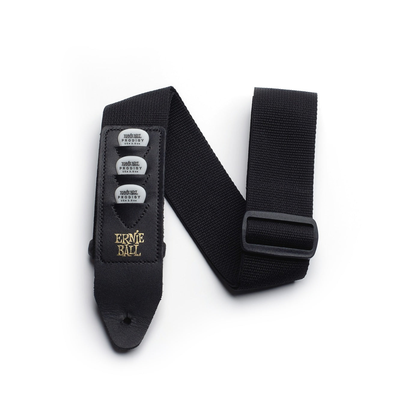 Ernie Ball - EB-4039 Pickholder Strap Black - Musik Utan Gränser 