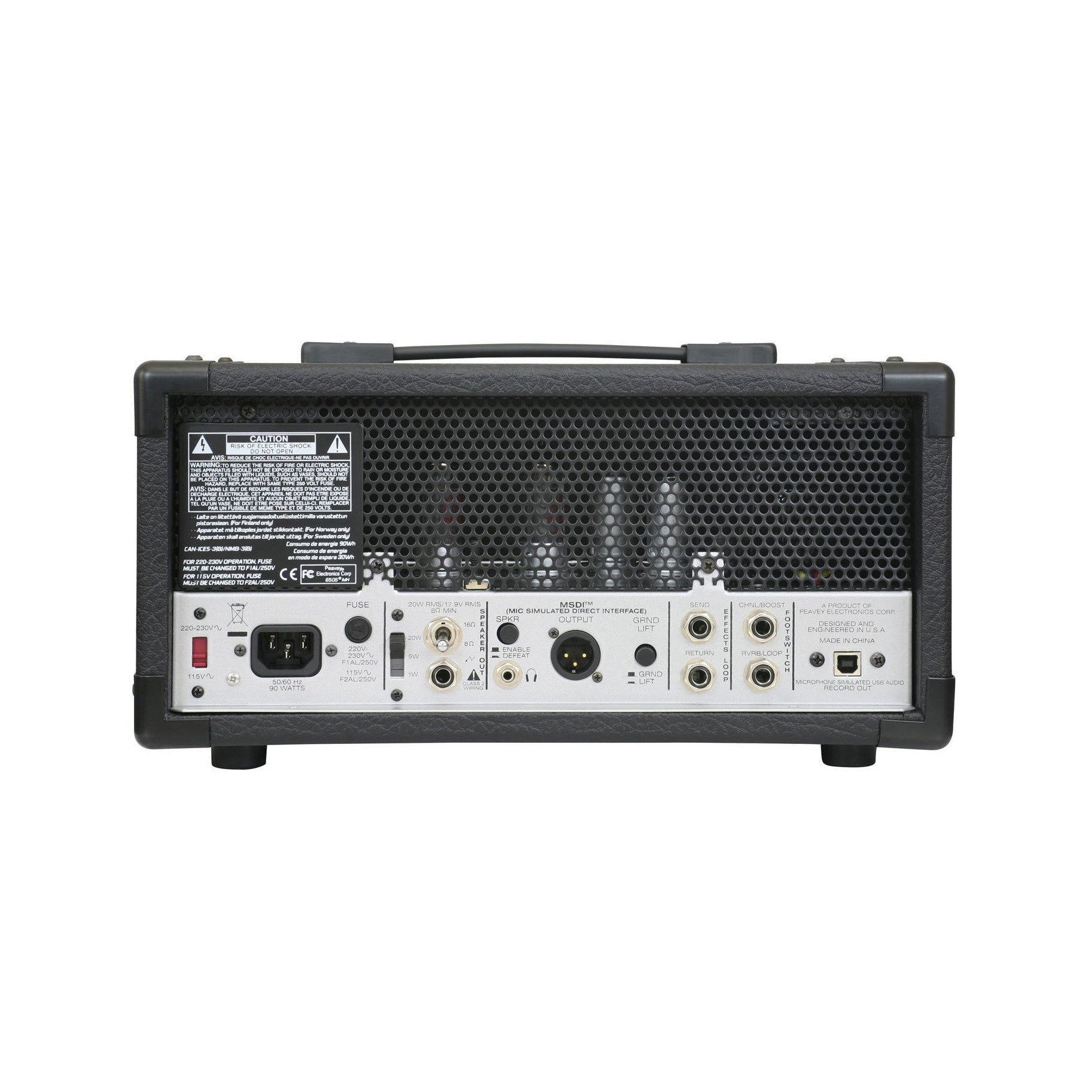 Peavey - 6505-MH Mini Head med footswitch - Musik Utan Gränser 
