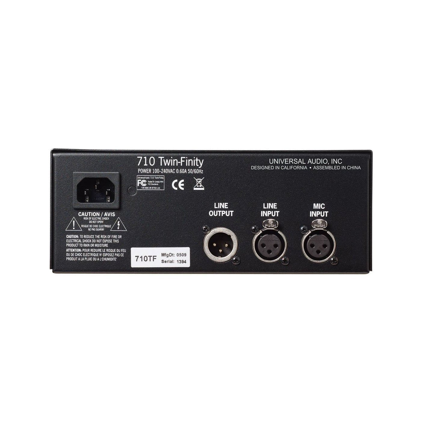Universal Audio - 710 Twin-Finity - Musik Utan Gränser 