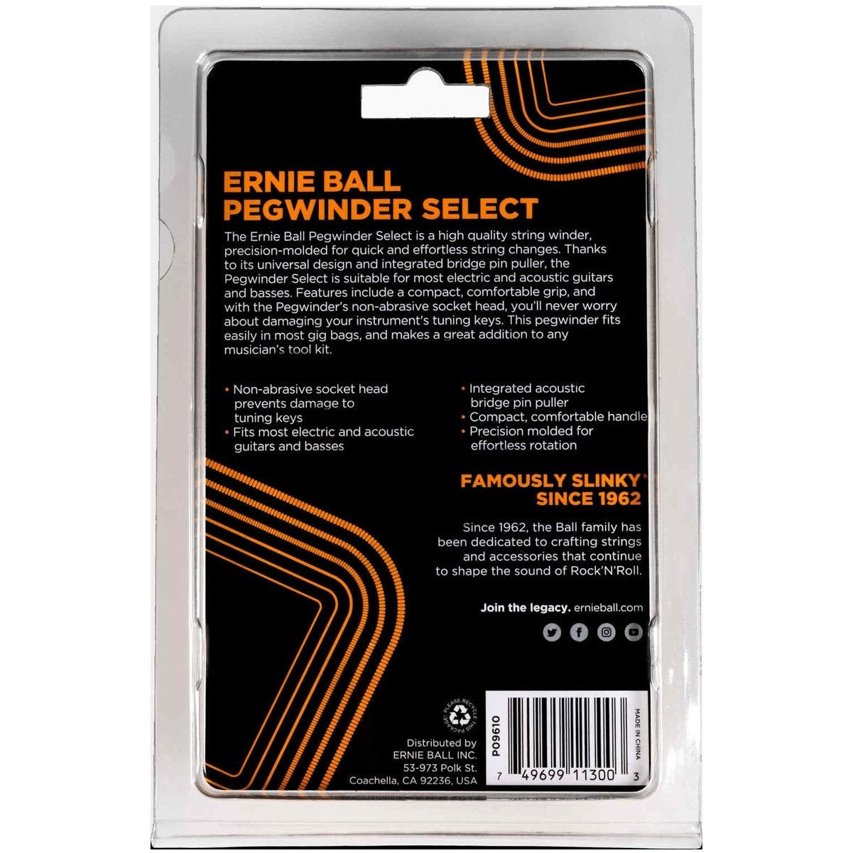 Ernie Ball - 9610 Pegwinder Select for Acoustic & Electric Guitars - Musik Utan Gränser 