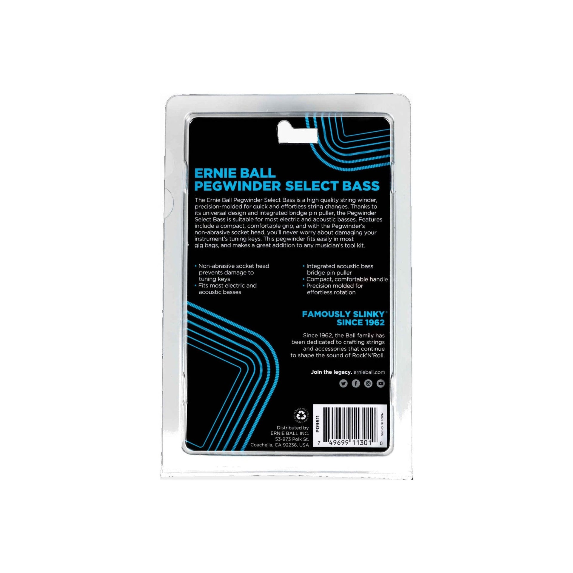 Ernie Ball - 9611 Stringwinder Select Bass strängvev - Musik Utan Gränser 