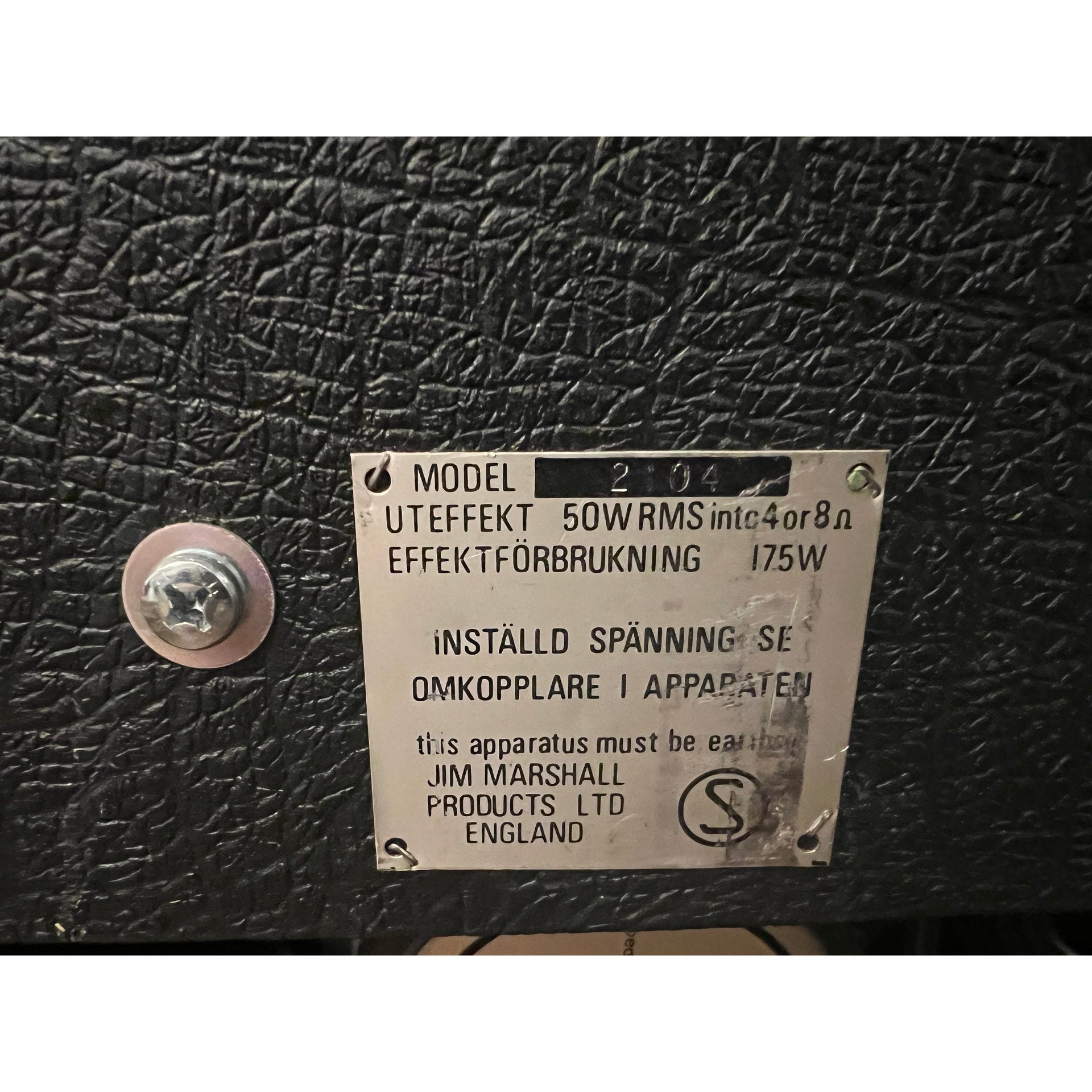 Marshall - JMP 2104 50w 2x12 från 1981 - Musik Utan Gränser 