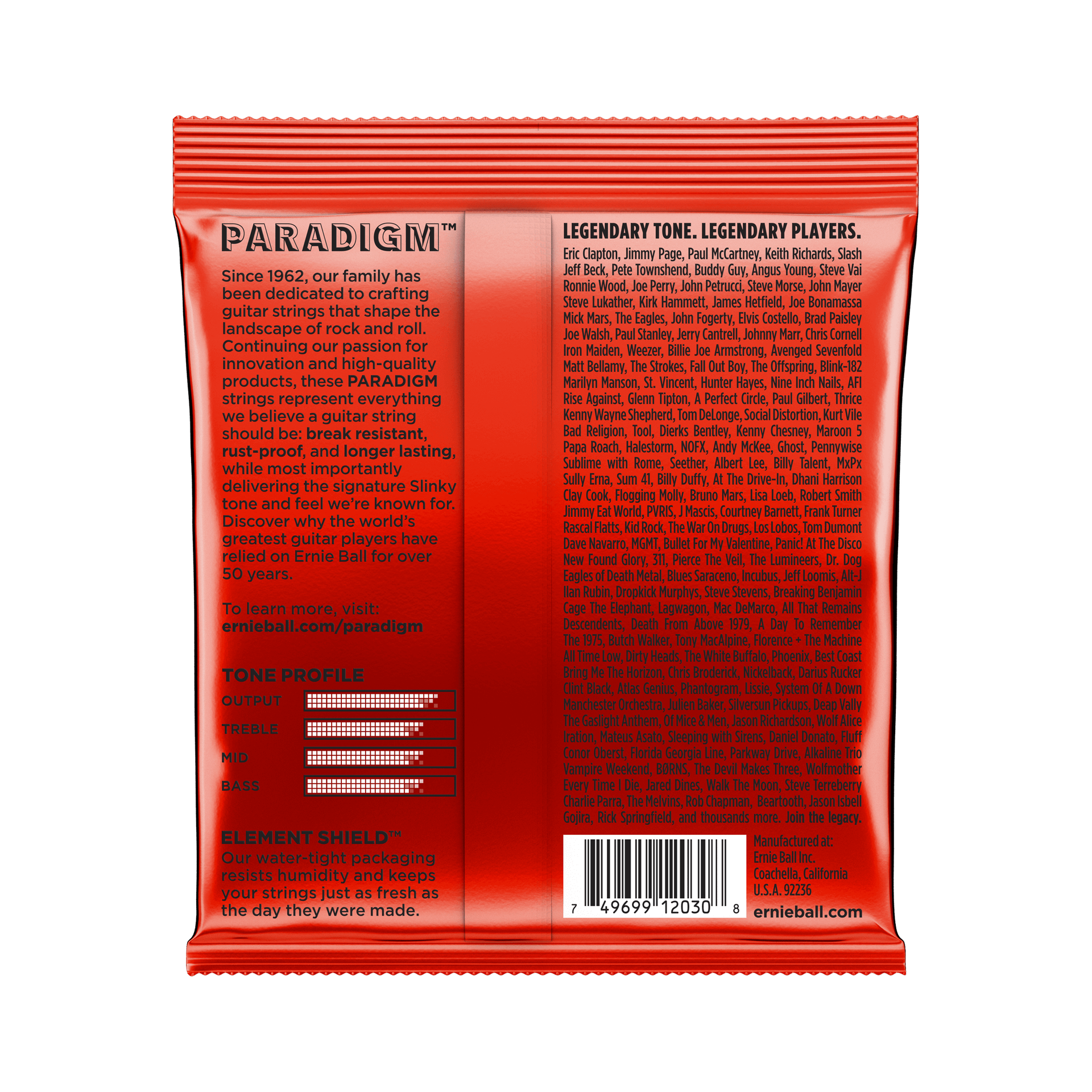 Ernie Ball - EB-2030 Paradigm Skinny Top Heavy Bottom 7-sträng - Musik Utan Gränser 
