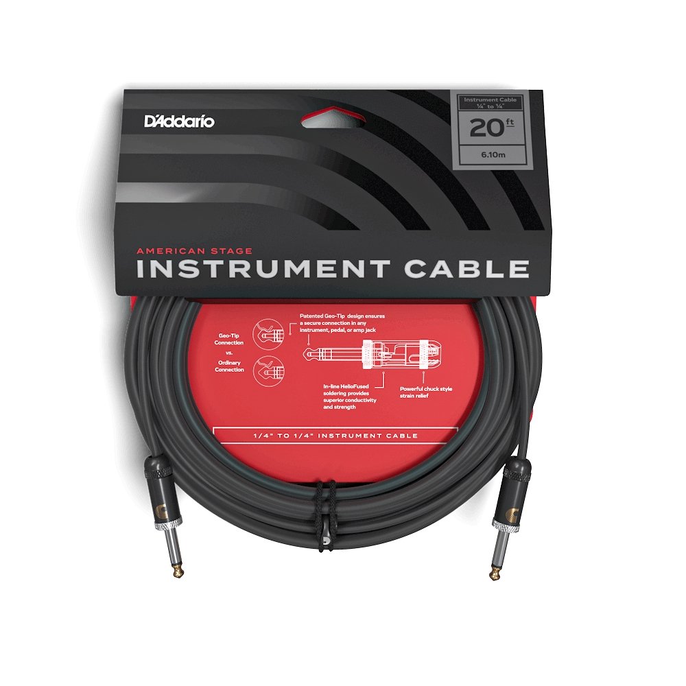 D'Addario - American Stage PW-AMSG-20 6m - Musik Utan Gränser 