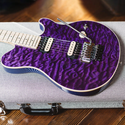 Ernie Ball Music Man - Axis BFR Trans Purple Nitro - Musik Utan Gränser 