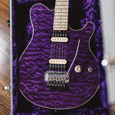 Ernie Ball Music Man - Axis BFR Trans Purple Nitro - Musik Utan Gränser 