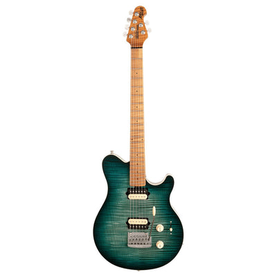 Ernie Ball Music Man - Axis Super Sport Yucatan Blue Flame - Musik Utan Gränser 