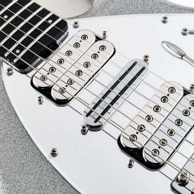 Ernie Ball Music Man - BFR Silhouette HSH Silver Flake Sparkle - Musik Utan Gränser 