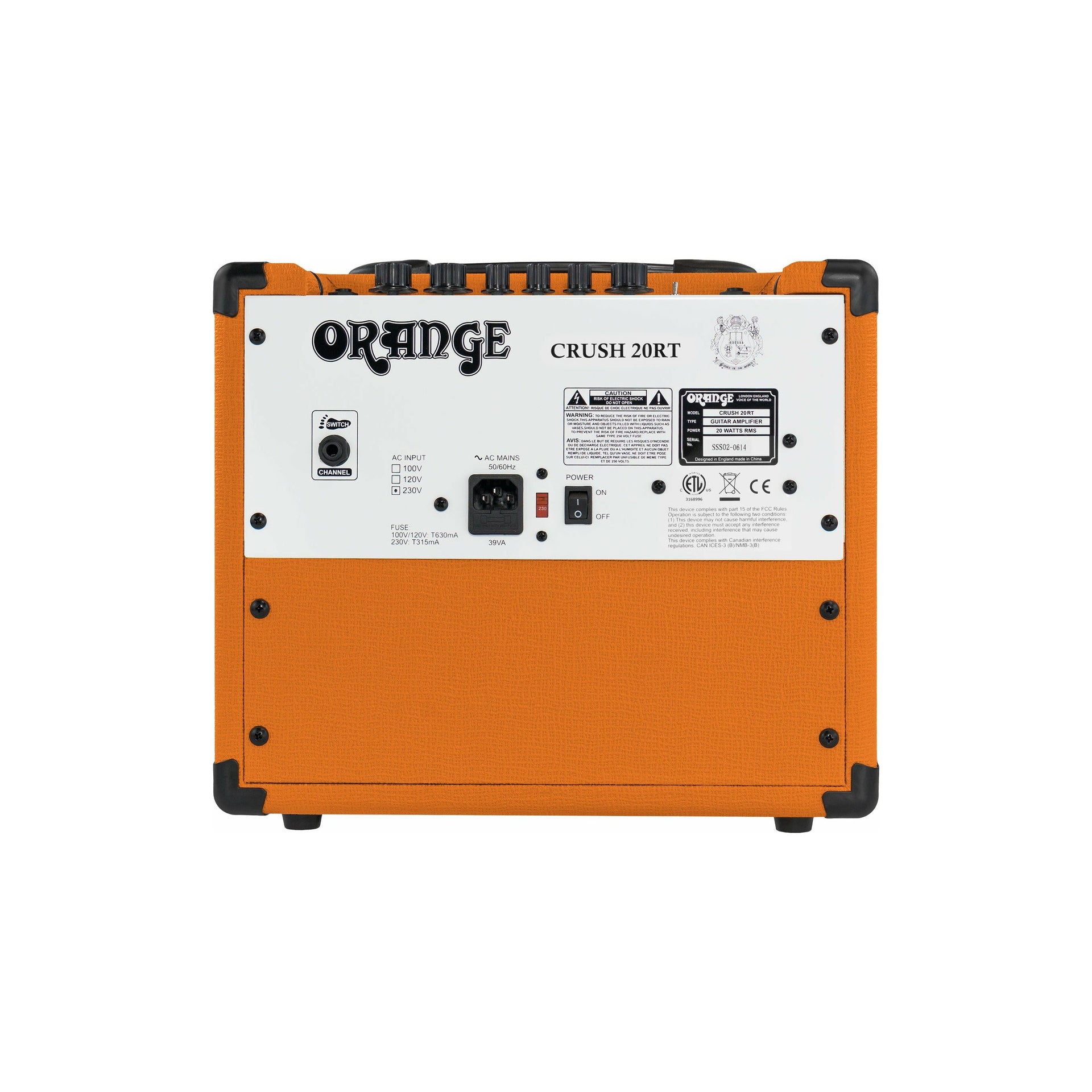 Orange - Crush 20RT med reverb - Musik Utan Gränser 