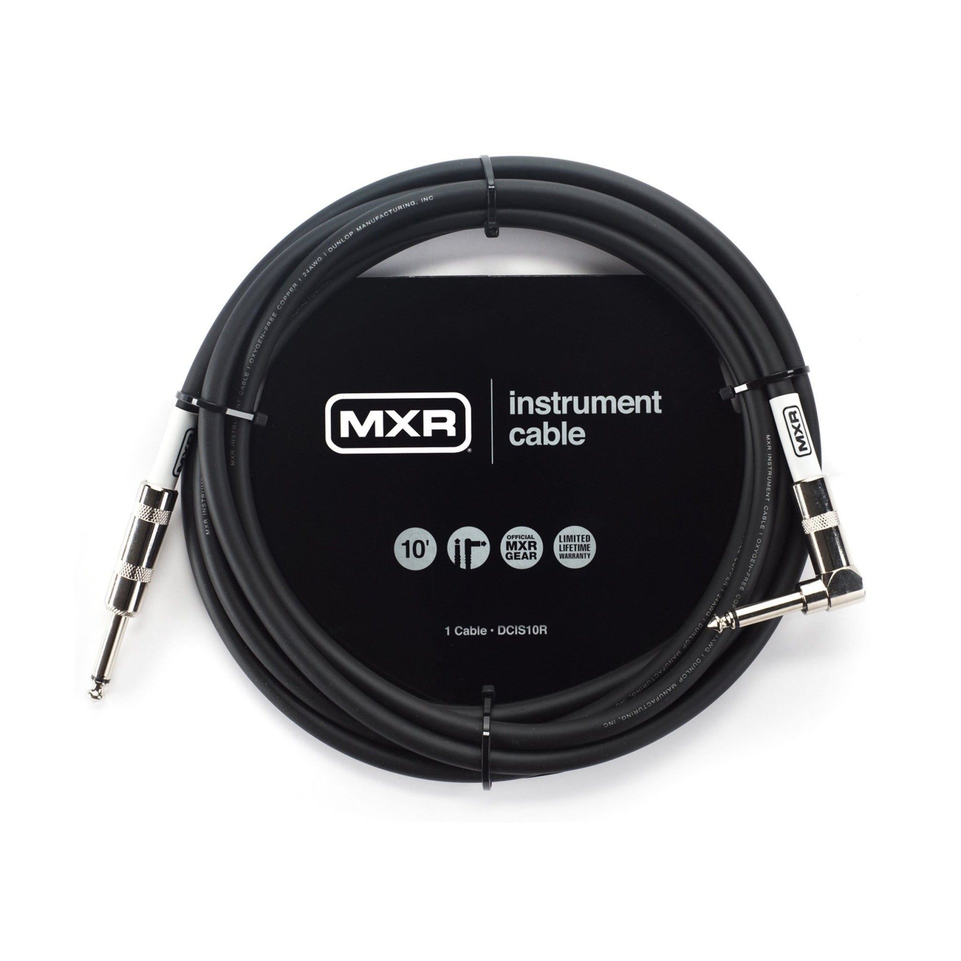 MXR - DCIS10R Standard Series Vinklad Instrumentkabel 3m - Musik Utan Gränser 