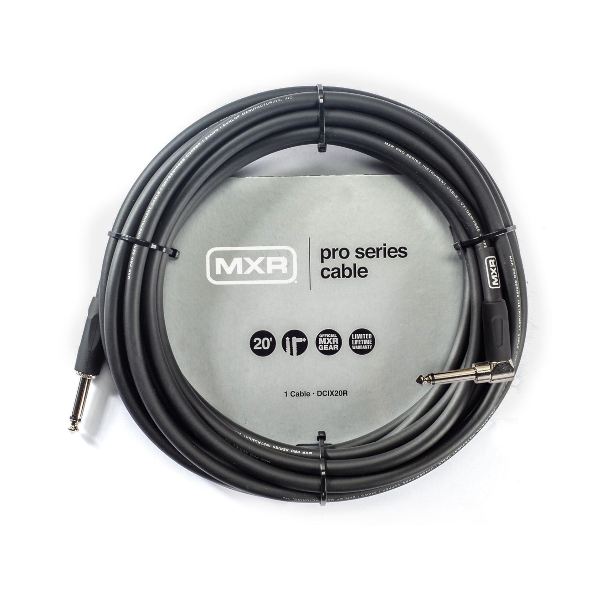 MXR - DCIX20R Pro Series Vinklad Instrumentkabel 6m - Musik Utan Gränser 