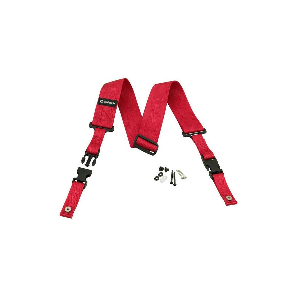 DiMarzio - DD2200RD Cliplock Strap Red - Musik Utan Gränser 