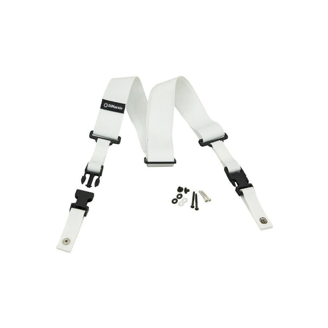 DiMarzio - DD2200W Cliplock Strap White - Musik Utan Gränser 