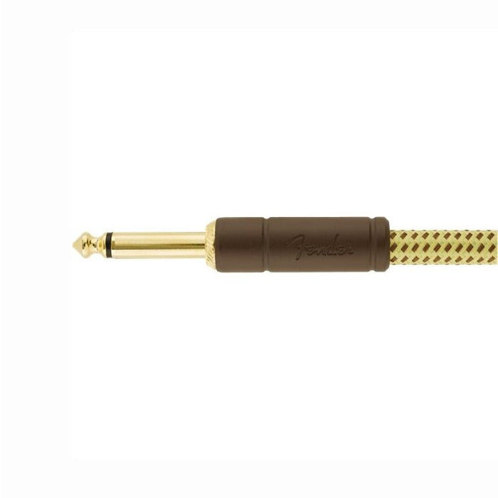 Fender - Deluxe Series Instrument Cable Straight/Angle 10' Tweed - Musik Utan Gränser 