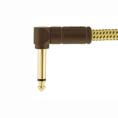 Fender - Deluxe Series Instrument Cable Straight/Angle 10' Tweed - Musik Utan Gränser 