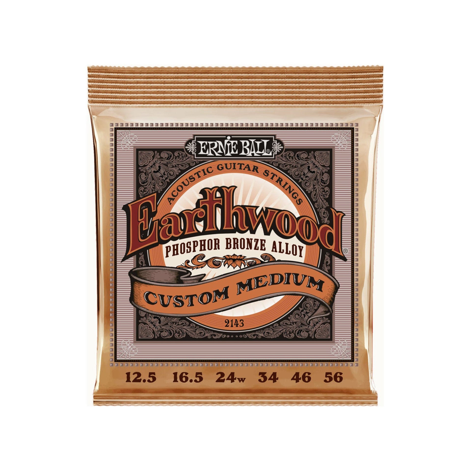 Ernie Ball - EB-2143 Phosphor Bronze Custom Medium - Musik Utan Gränser 